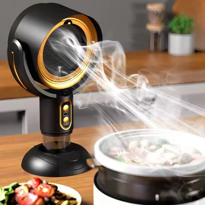 Mini Smart Desktop Range Hood High Suction Baffle Fan Intelligent Rechargeable Portable