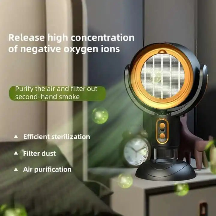 Mini Smart Desktop Range Hood High Suction Baffle Fan Intelligent Rechargeable Portable