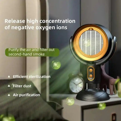 Mini Smart Desktop Range Hood High Suction Baffle Fan Intelligent Rechargeable Portable